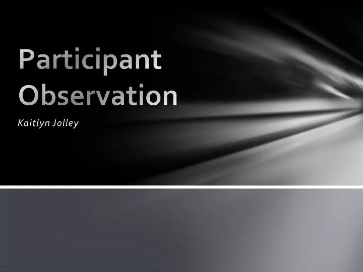 participant observation