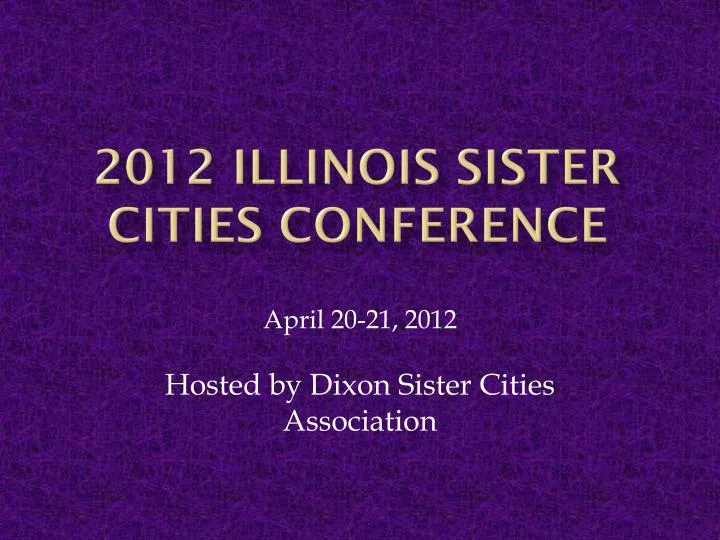 2012 illinois sister cities conference