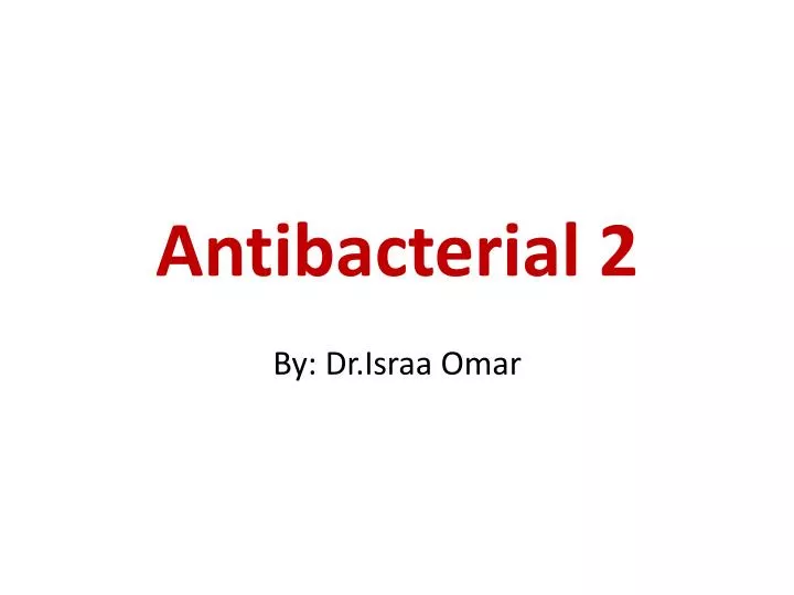 antibacterial 2