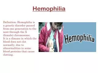 Hemophilia