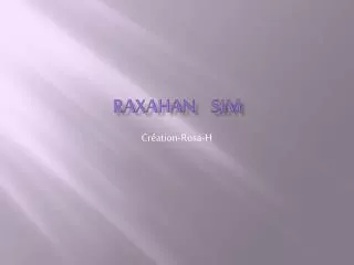 raxahan sim