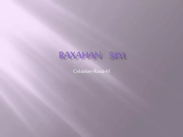 raxahan sim