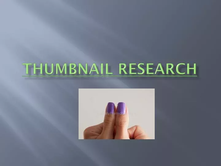 thumbnail research