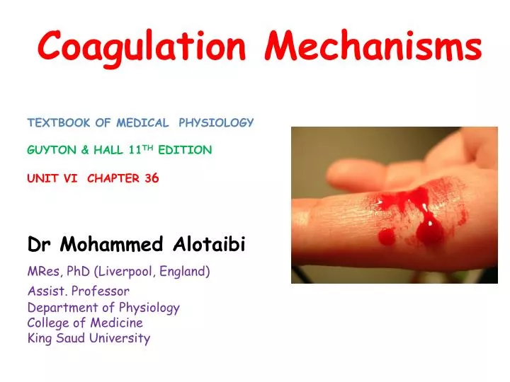 coagulation mechanisms