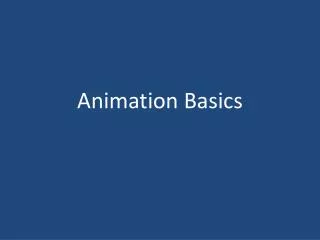 Animation Basics