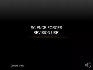 Science-Forces REVISION USE!