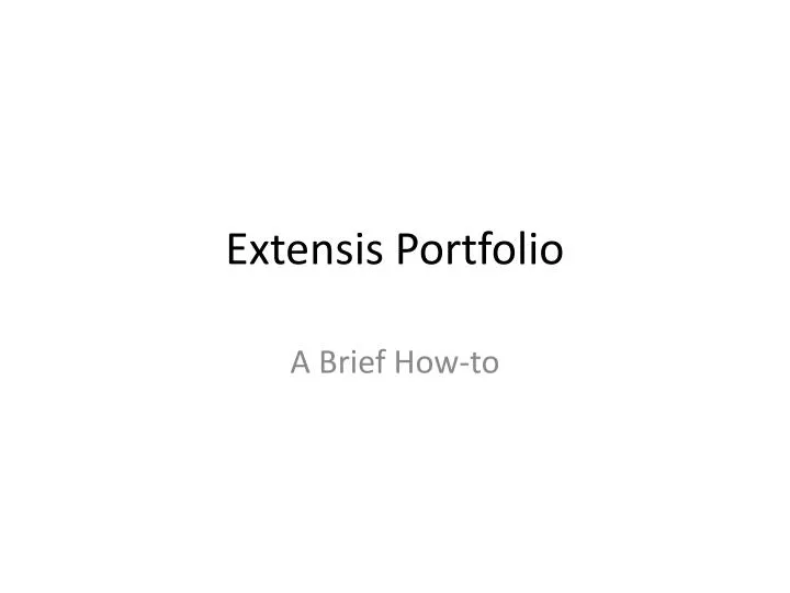 extensis portfolio