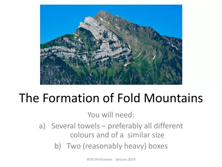 the formation of fold mountains