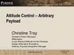 Attitude Control – Arbitrary Payload - slide 1