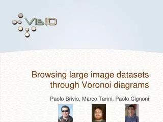 Browsing large image datasets through Voronoi diagrams