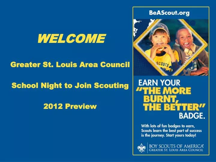 welcome greater st louis area council school night to join scouting 2012 preview
