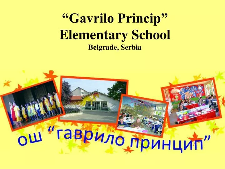 gavrilo princip elementary school belgrade serbia