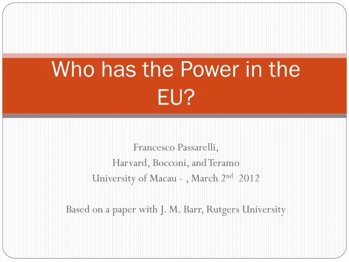who has the power in the eu