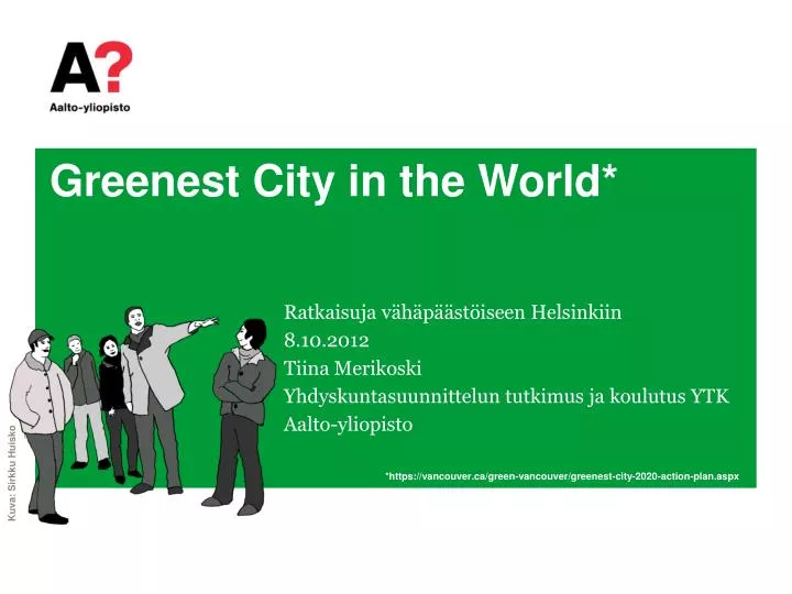 greenest city in the world