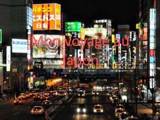 mon voyage au japon