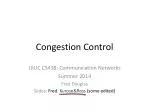 Congestion Control - slide 1