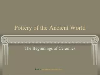 Pottery of the Ancient World