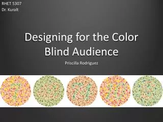 Designing for the Color Blind Audience