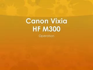 Canon Vixia HF M300