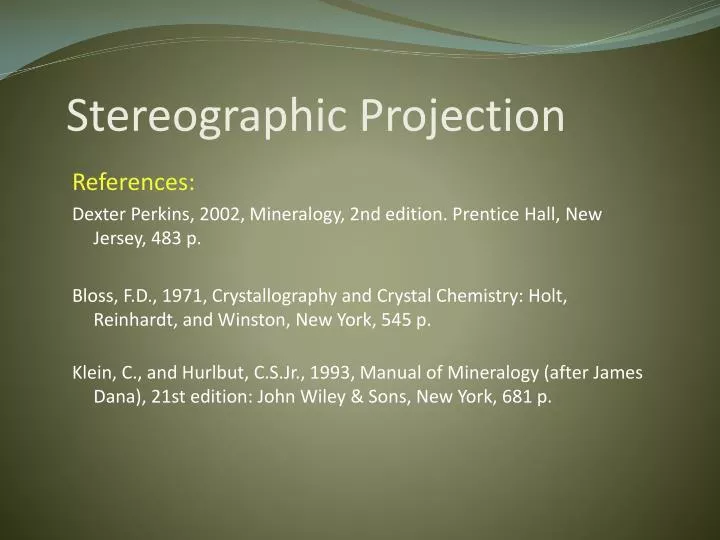 stereographic projection