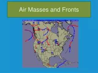 air masses and fronts