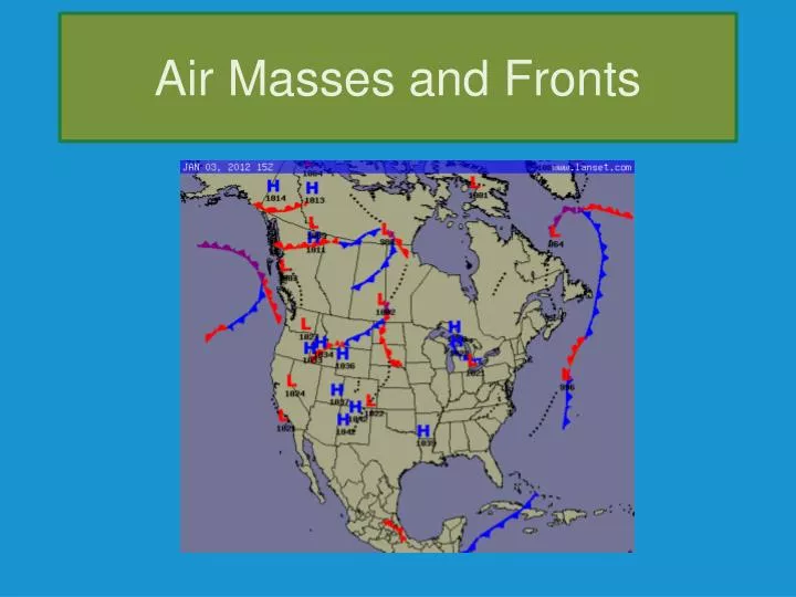 air masses and fronts