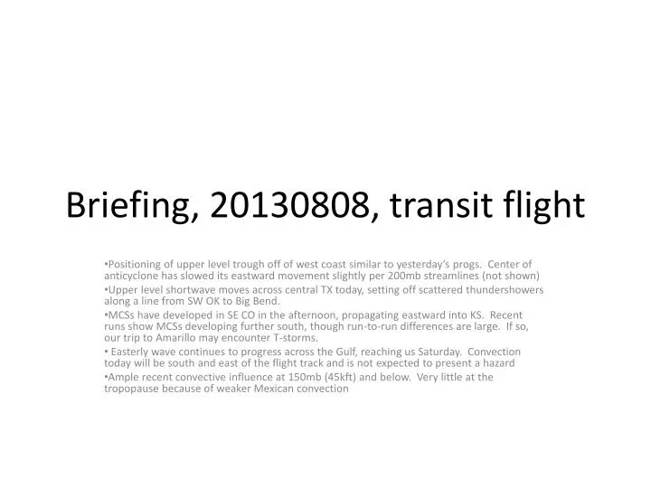 briefing 20130808 transit flight