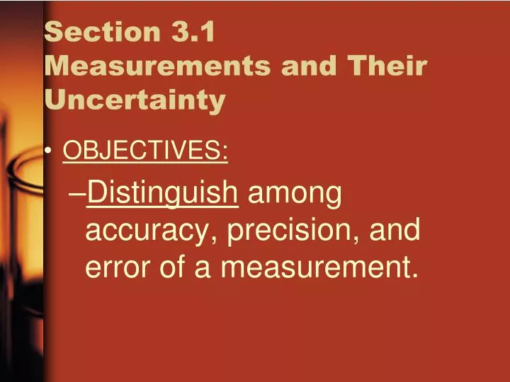section 3 1 measurements and their uncertainty