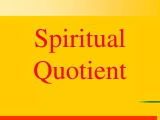 Spiritual Quotient