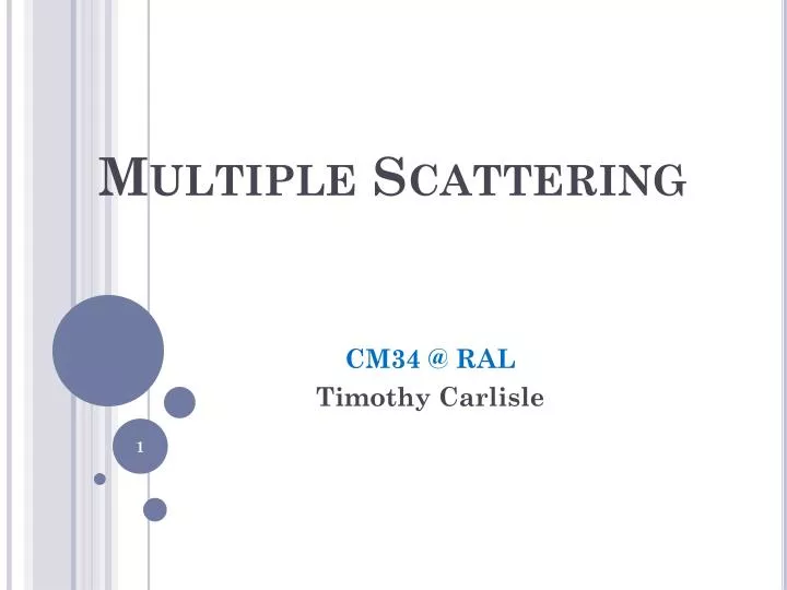 multiple scattering