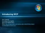Introducing WCF - slide 1