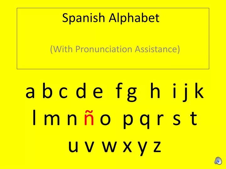 spanish alphabet
