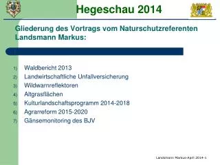 hegeschau 2014