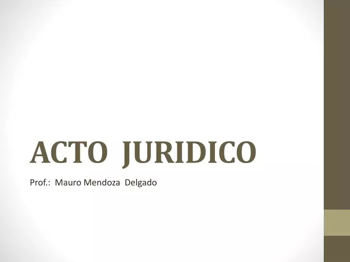 acto juridico