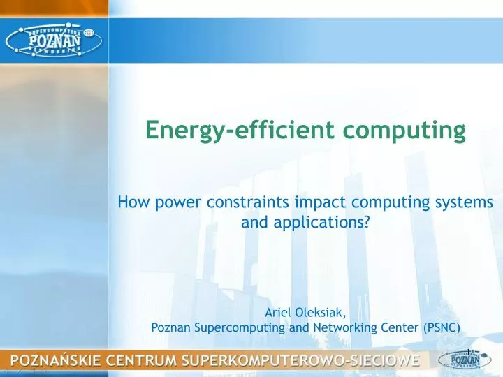 how power constraints impact computing systems and applications