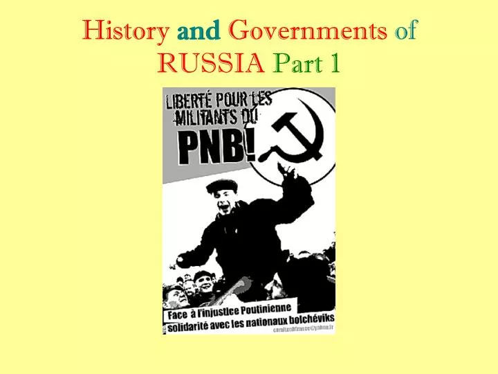 history and governments of russia part 1