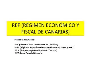 ref r gimen econ mico y fiscal de canarias