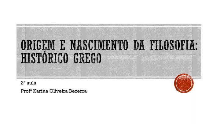 origem e nascimento da filosofia hist rico grego