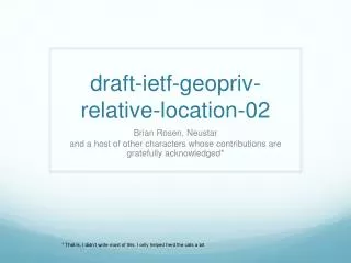 draft-ietf - geopriv-relative-location-02