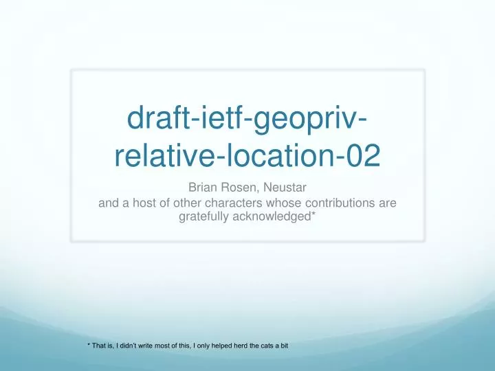 draft ietf geopriv relative location 02