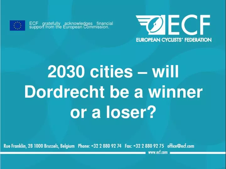 2030 cities will dordrecht be a winner or a loser