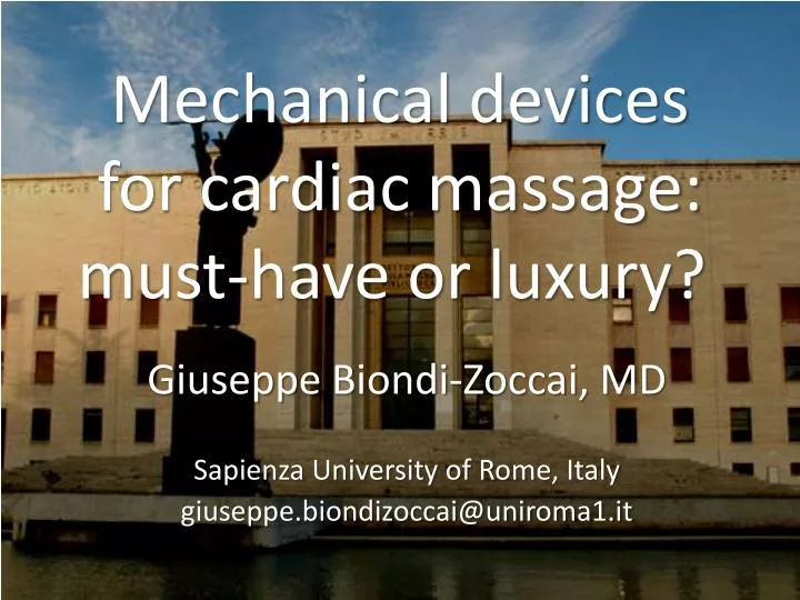 mechanical devices for cardiac massage must have or luxury