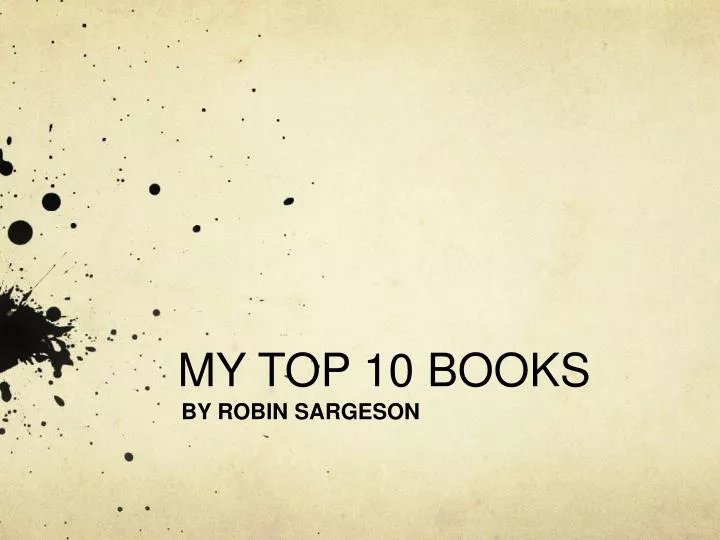 my top 10 books