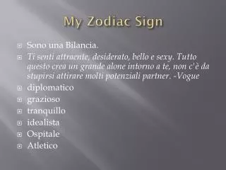 My Zodiac Sign