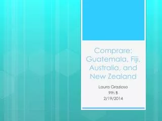 Comprare : Guatemala, Fiji , Australia, and New Zealand