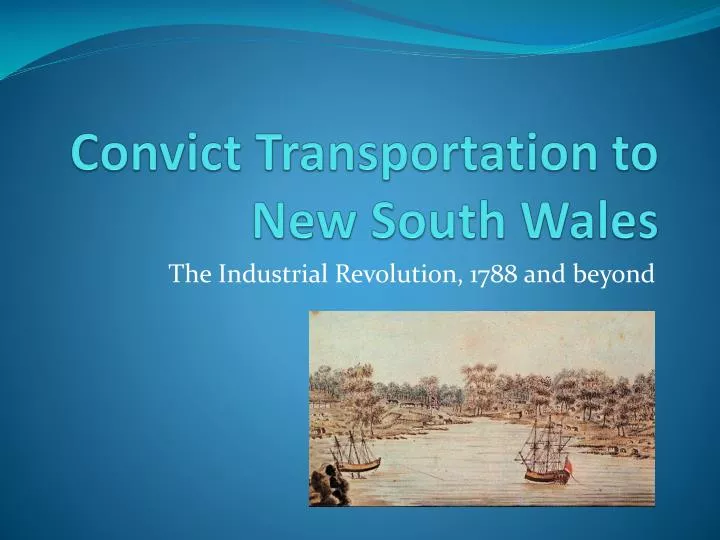convict transportation to new south wales