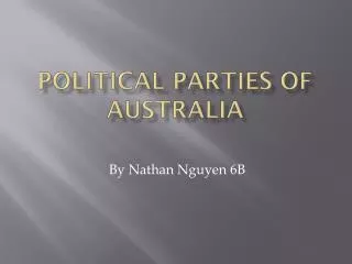 Political Parties of Australia