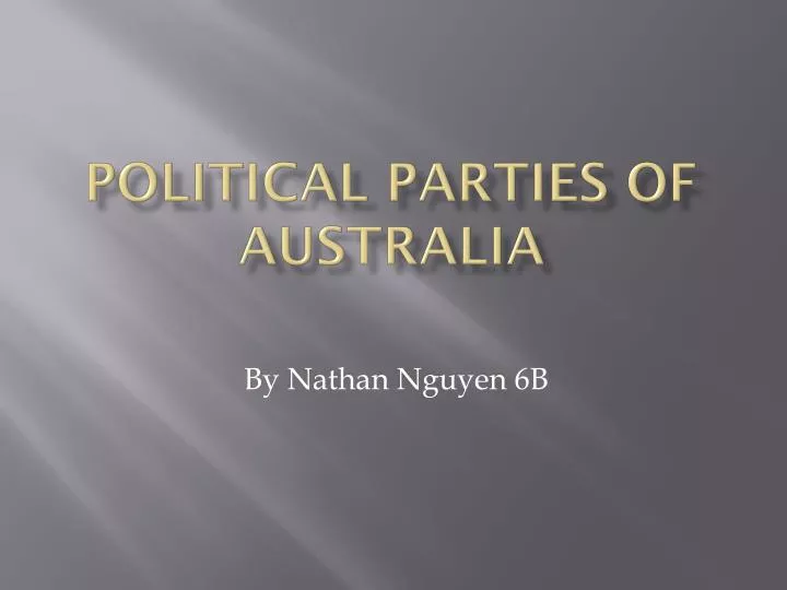 political parties of australia