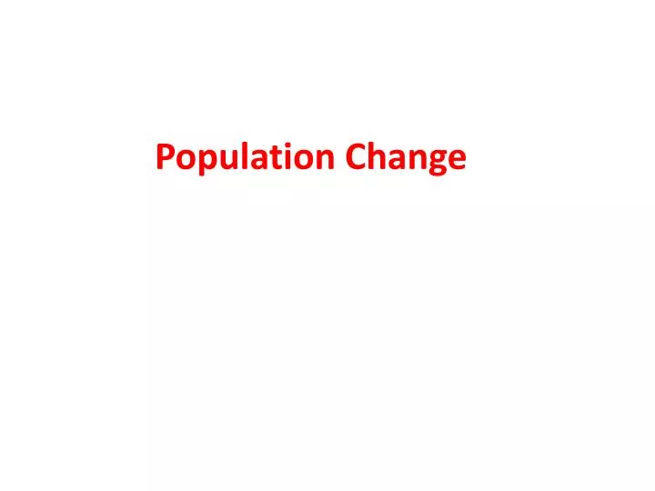 population change