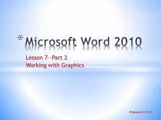 Microsoft Word 2010